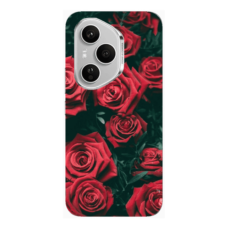 Honor Magic 400 Pro Red Roses Transparent Silicone TPU Θήκη